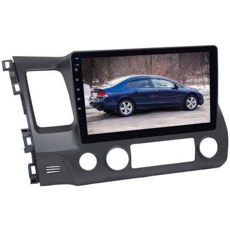 Штатная магнитола 10 дюймов для Honda Civic 2008 - 2012 гг. левый руль MEKEDE M6 Pro 3D 2295-5698 Android 13 8+256 Gb